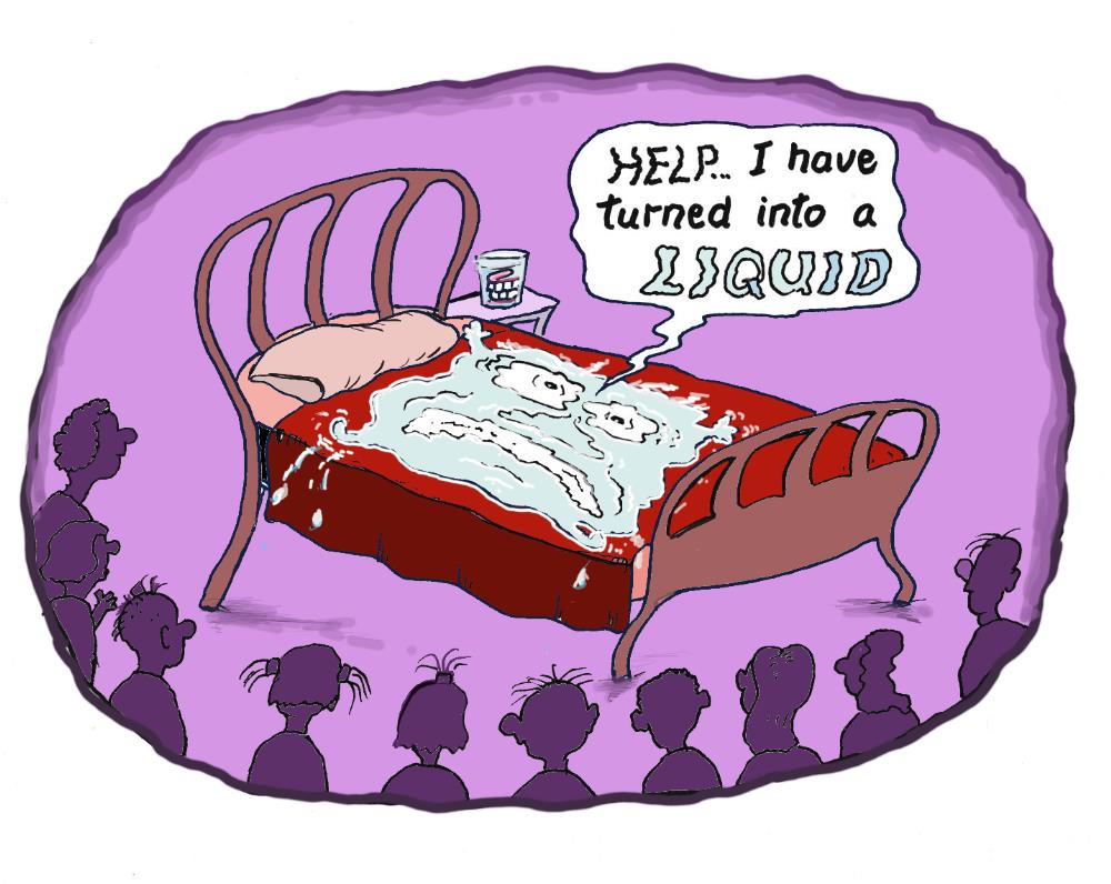 Over half of the body of a human being is made of liquids.